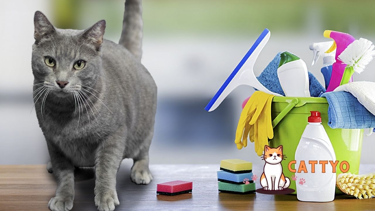 Cleaning product safety for cats