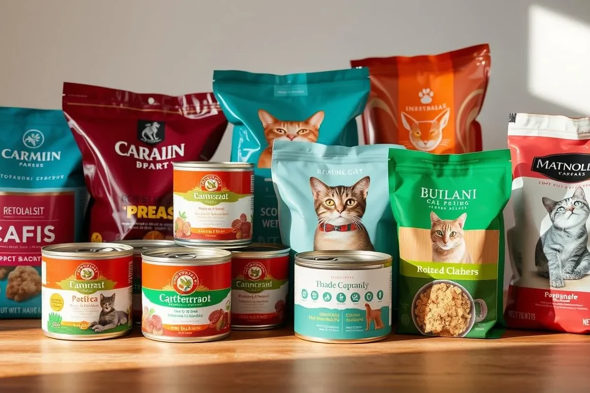 A cat enjoying a bowl of nutritious cat food.