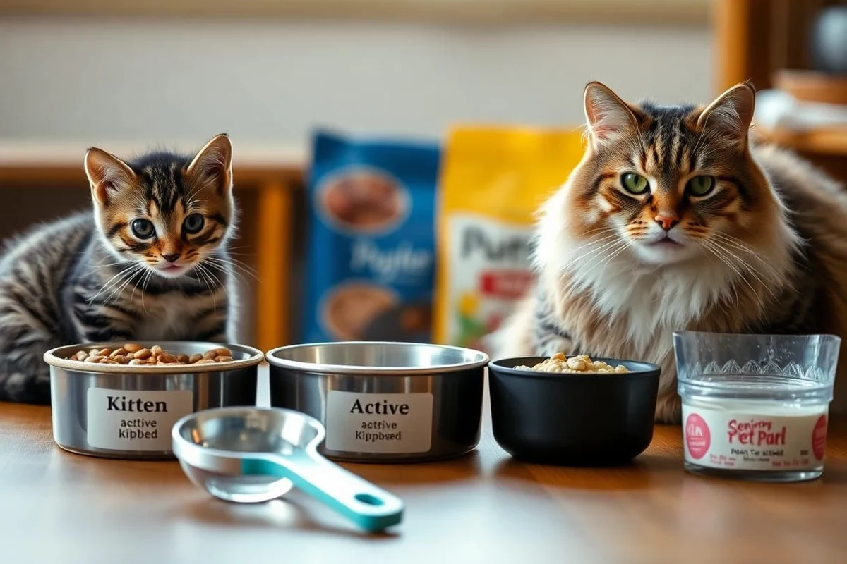A cat enjoying a bowl of nutritious cat food.