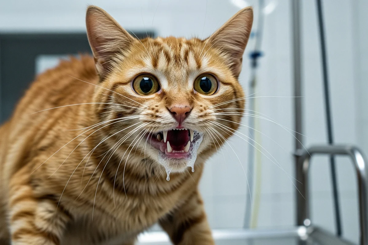 A concerned kitten with a playful expression, symbolizing health monitoring.