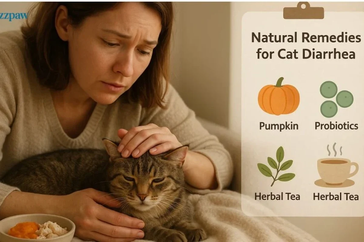 A cat with an upset stomach lying down comfortably.