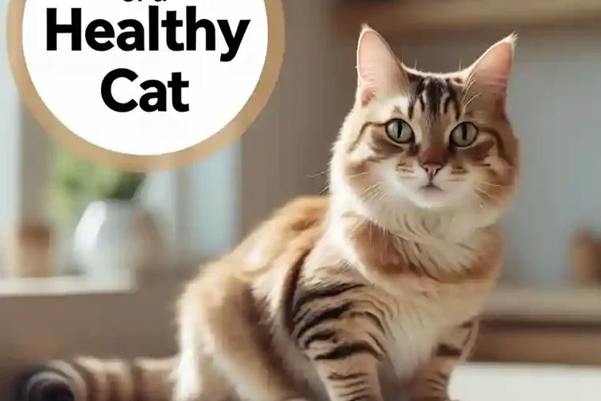 A happy cat playing with a toy, representing low maintenance pet care.