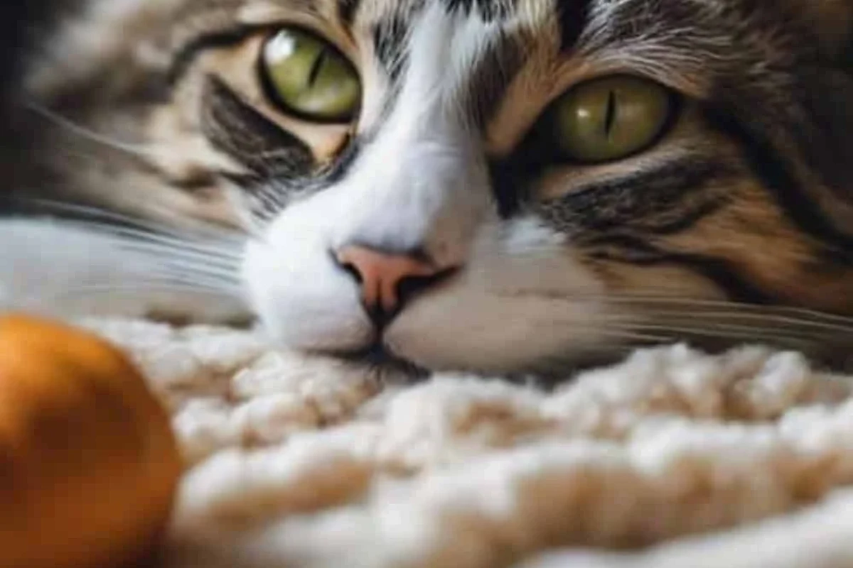 A cat looking healthy and happy after treatment for diarrhea.